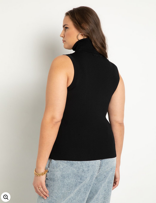 ELOQUII Women's Turtleneck Layering Sweater