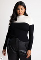 ELOQUII Women's Colorblock Sweater