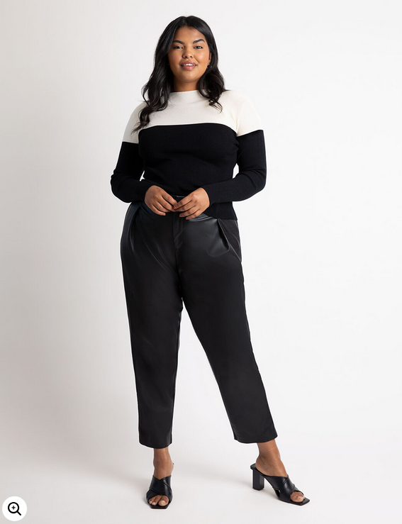 ELOQUII Women's Colorblock Sweater