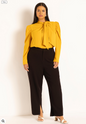 ELOQUII Women's Drape Front Blouse