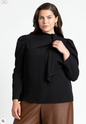 ELOQUII Women's Drape Front Blouse