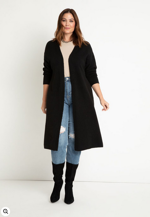 ELOQUII Women's Long Cardigan Duster