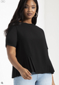 ELOQUII Women's Pleated Hem Top