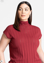 ELOQUII Women's Sheer Stripe Sweater