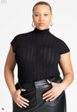 ELOQUII Women's Sheer Stripe Sweater