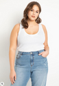 ELOQUII Women's Scoop Neck Knitted Tank
