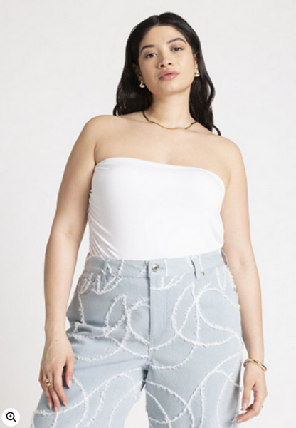 ELOQUII Women's Longline Tube Top