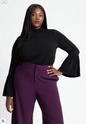 ELOQUII Women's Dramatic Sleeve Top