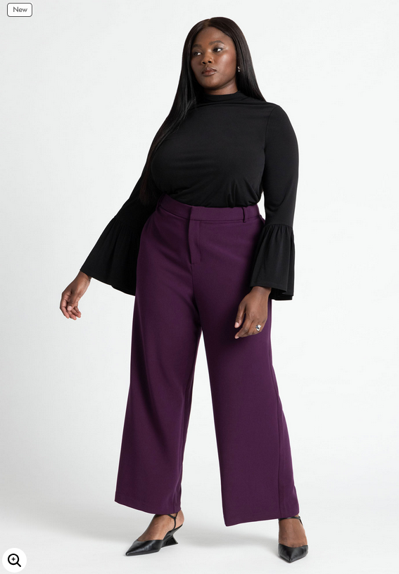 ELOQUII Women's Dramatic Sleeve Top