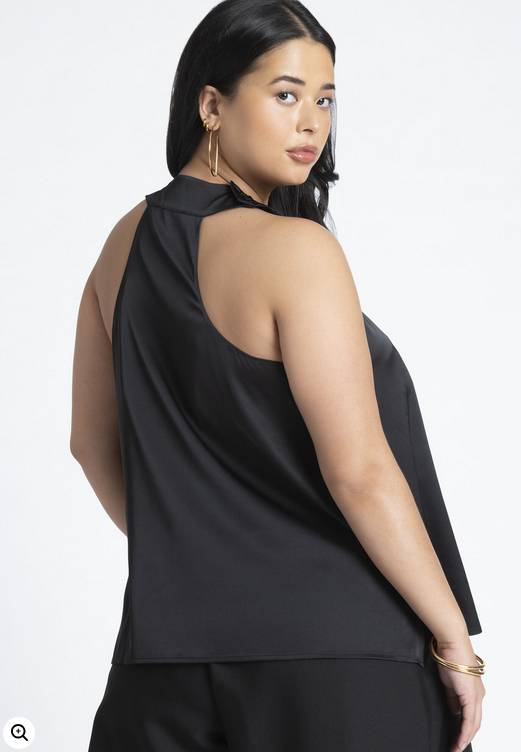 ELOQUII Women's Halter Neck Top