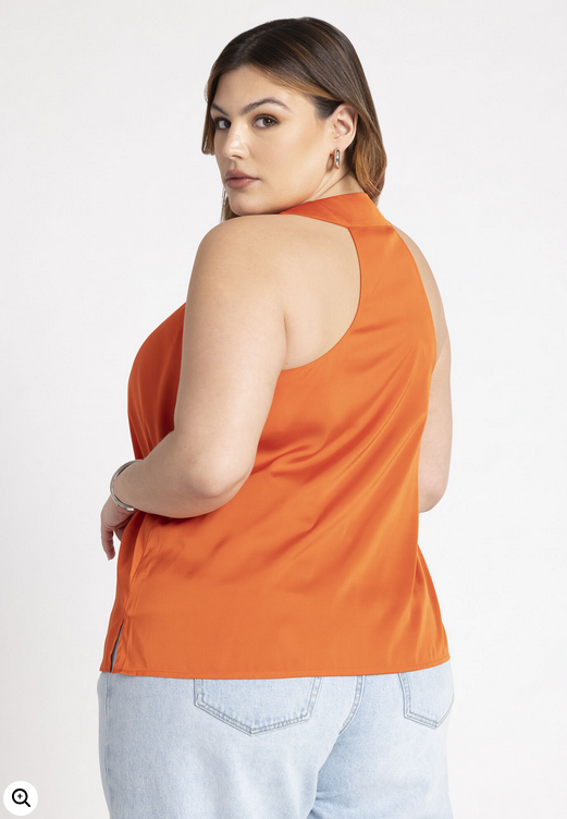 ELOQUII Women's Halter Neck Top