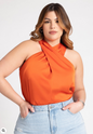 ELOQUII Women's Halter Neck Top