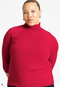 ELOQUII Women's Three Quarter Sleeve Turtleneck Sweater