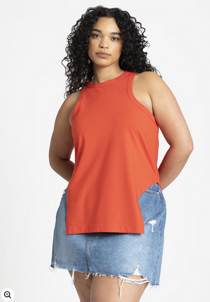 ELOQUII Women's Scooped Hem Tank Top