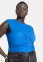 ELOQUII Women's Ruched Overlay Detail Top
