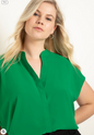 ELOQUII Women's Notch Collar Blouse 2
