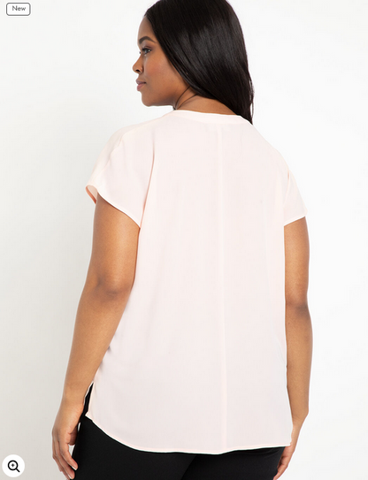 ELOQUII Women's Notch Collar Blouse 2