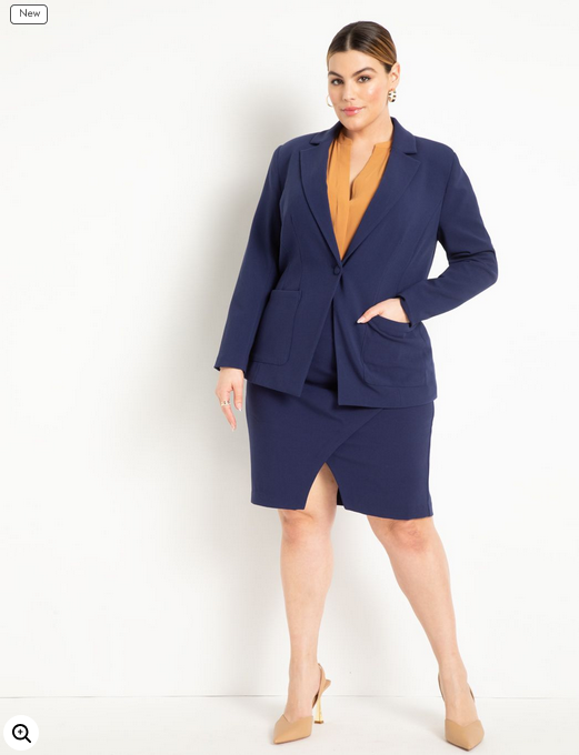 ELOQUII Women's Notch Collar Blouse 2