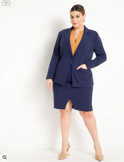 ELOQUII Women's Notch Collar Blouse 2