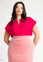 ELOQUII Women's Notch Collar Blouse 2