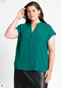 ELOQUII Women's Notch Collar Blouse 1