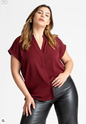 ELOQUII Women's Notch Collar Blouse 1