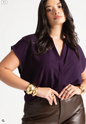 ELOQUII Women's Notch Collar Blouse 1