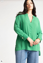ELOQUII Women's Mandarin Collar Tunic