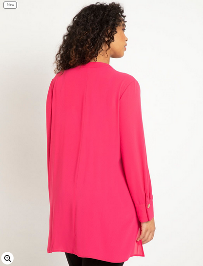 ELOQUII Women's Mandarin Collar Tunic