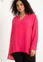 ELOQUII Women's Mandarin Collar Tunic