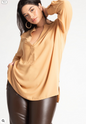ELOQUII Women's Mandarin Collar Tunic