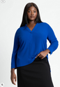 ELOQUII Women's Mandarin Collar Tunic