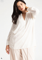ELOQUII Women's Mandarin Collar Tunic