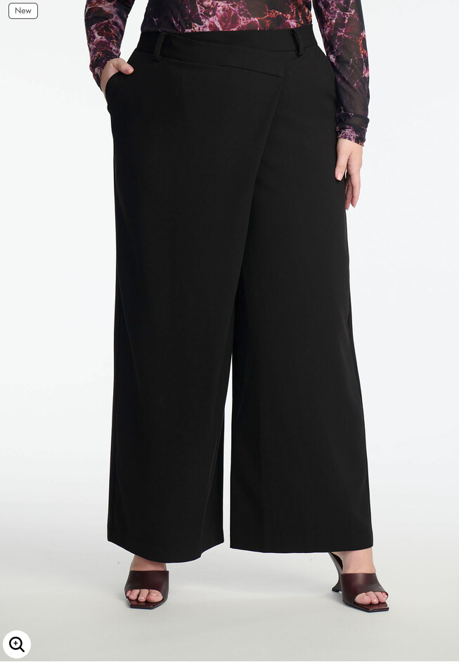 ELOQUII Women's Wrap Over Trouser