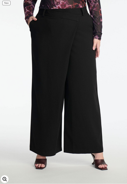 ELOQUII Women's Wrap Over Trouser