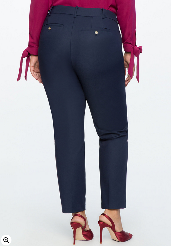 ELOQUII Women's Kady Fit Double-Weave Pant