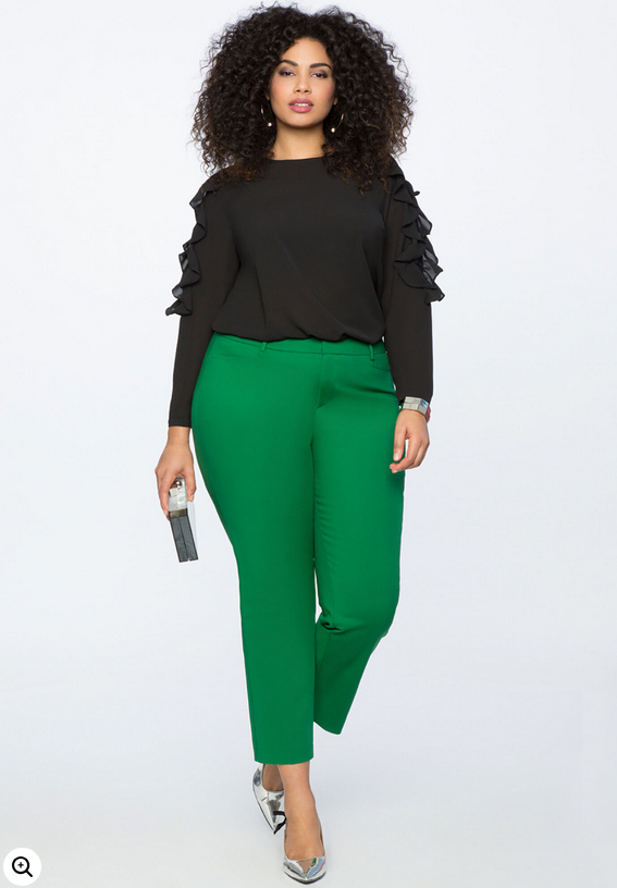 ELOQUII Women's Kady Fit Double-Weave Pant