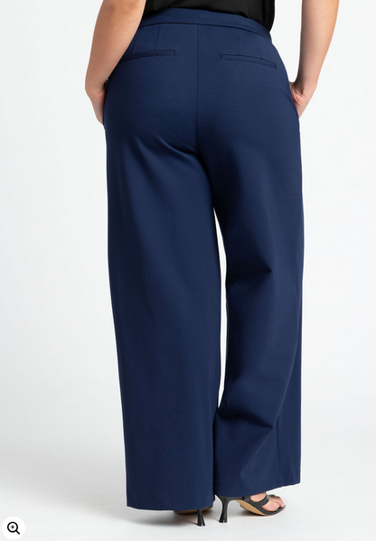 ELOQUII Women's The Ultimate Wide Leg Stretch Work Pant