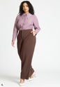 ELOQUII Women's Straight Leg Doublecloth Pant