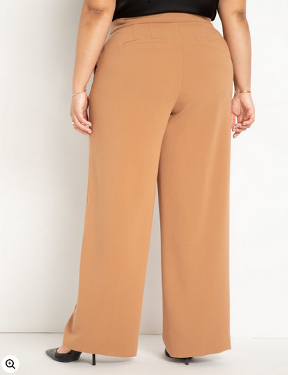 ELOQUII Women's Straight Leg Doublecloth Pant