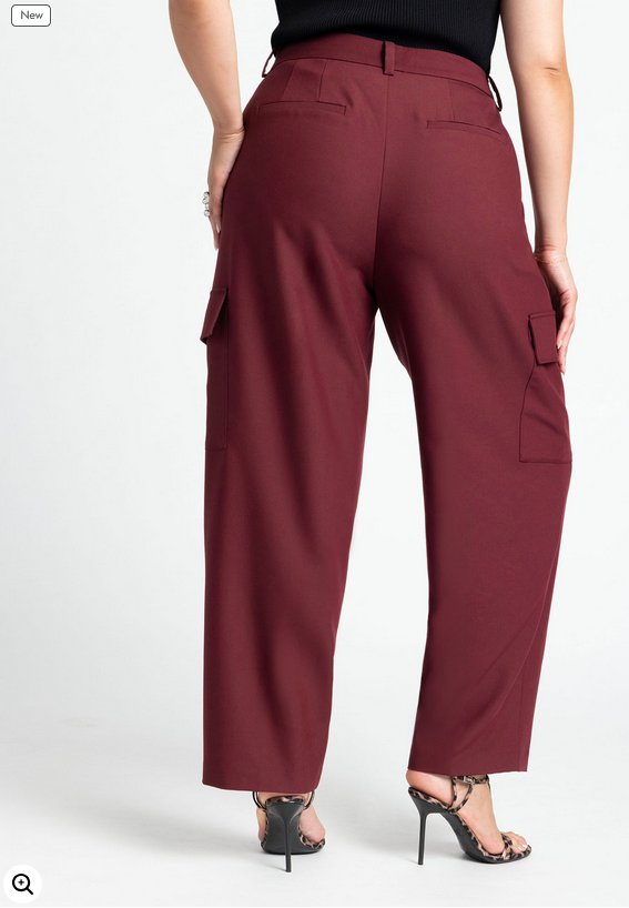 ELOQUII Women's The Hudson Cargo Pant