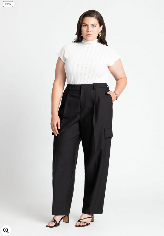 ELOQUII Women's The Hudson Cargo Pant