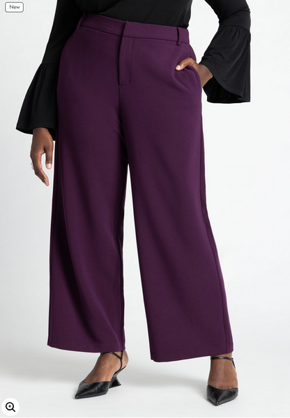 ELOQUII Women's The 365 Wide Leg Pant