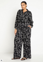 ELOQUII Women's Printed Wide Leg Pant