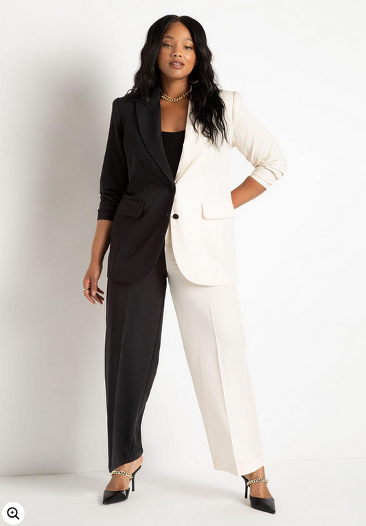 ELOQUII Women's Colorblock Pant