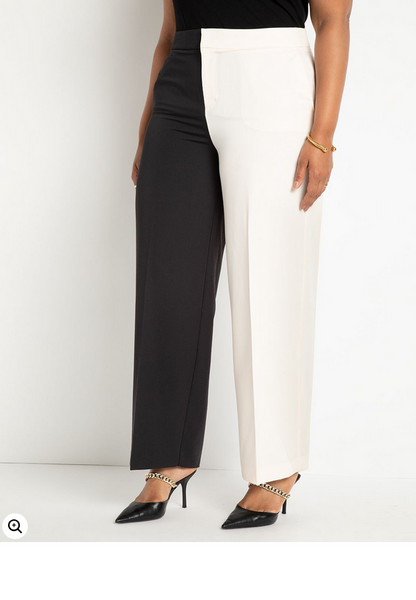 ELOQUII Women's Colorblock Pant
