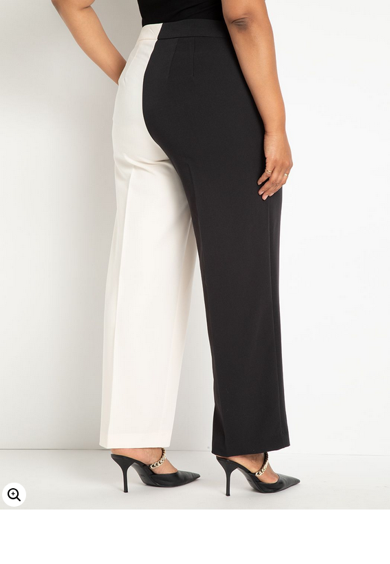 ELOQUII Women's Colorblock Pant
