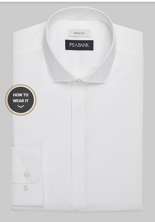 Jos. A. Bank  Jos. A. Bank Skinny Fit Spread Collar Dress Shirt #51BM