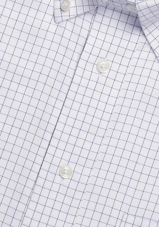 Jos. A. Bank Traveler Collection Tailored Fit Button-Down Collar Grid Dress Shirt #5FYL
