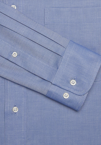 Jos. A. Bank Jos. A. Bank Tailored Fit Spread Collar Solid Dress Shirt #52B1 - Blue